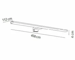 Aplique Led 458 Mm Rect. Negro Mate Modelo Apliques – 7660081 – Manillons Torrent