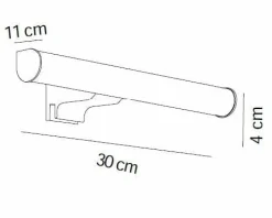 Aplique Led 300 Mm Redondo – Cromo Modelo Apliques – 7643002 – Manillons Torrent