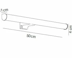 Aplique Led 500 Mm Redondo – Cromo Modelo Apliques – 7644002 – Manillons Torrent