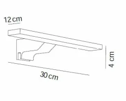 Aplique Led 300Mm Cuadrado – Cromo Modelo Apliques – 7647002 – Manillons Torrent