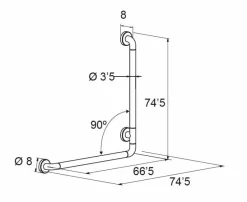 Asa Angular 600X600Mm – Blanco Modelo Combis – 1857075 – Manillons Torrent