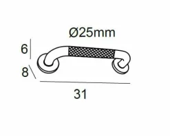 Asa Antid. 31Cm Inox 304 – Cromo Modelo Ayudas Tecnicas – 6389002 – Manillons Torrent