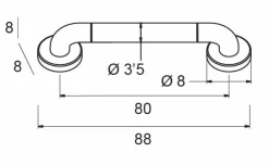 Asa Sujecion 800Mm – Blanco Modelo Combis – 1859075 – Manillons Torrent