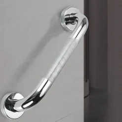 Asa/Barra Seguridad Antideslizante De 40 Cm Acero Inoxidable Cromo – Oxen – 140522