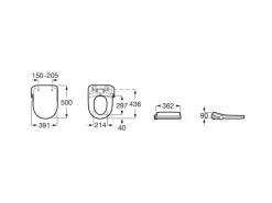 Asiento Con Funciones De Lavado Y Secado – Multiclean M4 Round – Roca – A804054001