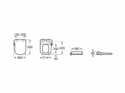 Asiento Con Funciones De Lavado Y Secado – Multiclean M4 Square – Roca – A804054021