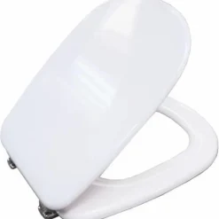 Asiento Con Tapa WC De Madera, Bisagras Cromadas De Cierre Silencioso. 3460CL000 – Nofer