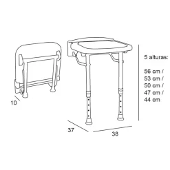 Asiento De Ducha Abatible – Manillons Torrent – 01841074