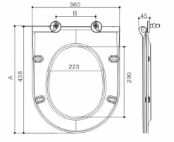 Asiento Inodoro De Urea Tipo Recta De Caída Lenta 13148.W – Nofer