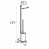 Auxiliar De Pie – Blanco Mate Modelo Combis – 5540075 – Manillons Torrent