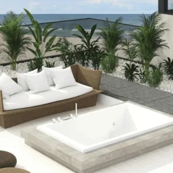 Bañera De Exterior Acrilica 200×120 Cm – Elba – Baños10
