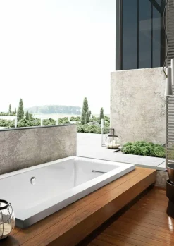 Bañera De Exterior Encastrada Acrilica 180×90 Cm – Miles – Baños10
