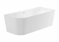 Bañera De STONEX® Blanca De Esquina Asimétrica Derecha Con Desagüe Click-clack Y Sifón 1800 X 800 X 590 Mm – Raina – Roca – A248664000
