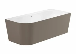 Bañera De STONEX® Café De Esquina Asimétrica Derecha Con Desagüe Click-clack Y Sifón 1800 X 800 X 590 Mm – Raina – Roca – A2486640C0
