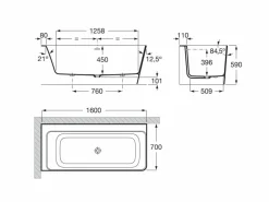 Bañera De STONEX® De Esquina Asimétrica Izquierda Con Paneles Y Con Juego De Desagüe – Ona – Roca – A248629000