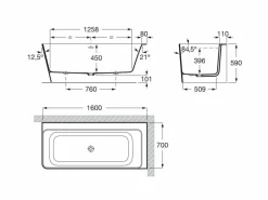 Bañera De STONEX® De Esquina Asimétrica Derecha Con Paneles Y Con Juego De Desagüe – Ona – Roca – A2486380K0