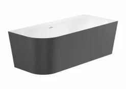 Bañera De STONEX® Negra De Esquina Asimétrica Derecha Con Desagüe Click-clack Y Sifón 1800 X 800 X 590 Mm – Raina – Roca – A2486640K0