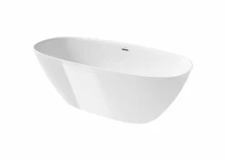 Bañera De STONEX® Oval Blanca Con Desagüe Click-clack Y Sifón 1650 X 750 X 570 Mm – Ariane – Roca – A248470000