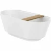 Bañera De STONEX® Ovalada Con Bandeja De Madera – Roca – A248671000