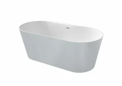 Bañera De STONEX® Ovalada Perla Con Desagüe Click-clack Y Sifón – Raina – Roca – A2484660P0