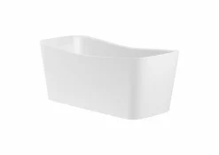 Bañera De STONEX® Rectangular Blanca Con Desagüe Click-clack Y Sifón – Maui – Roca – A248502000