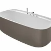 Bañera De SURFEX® Oval Café Con Agujeros Para Grifería Con Desagüe – Beyond – Roca – A2484530C0