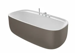Bañera De SURFEX® Oval Café Con Agujeros Para Grifería Con Desagüe – Beyond – Roca – A2484530C0