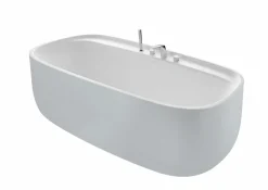 Bañera De SURFEX® Oval Perla Con Agujeros Para Grifería Con Desagüe – Beyond – Roca – A2484530P0
