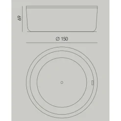 Bañera Exterior Acrílica Con Estructura Ø 150 Cm – Abot – Baños10