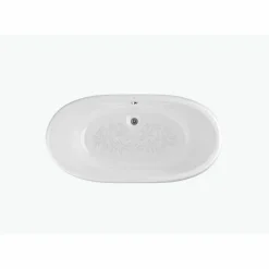 Bañera Oval De Fundición Esmaltada Con Fondo Antideslizante – Newcast – Roca