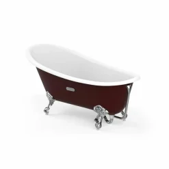 Bañera Oval De Fundición Esmaltada Con Fondo Antideslizante – Carmen – Roca