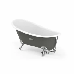 Bañera Oval De Fundición Esmaltada Con Fondo Antideslizante – Carmen – Roca