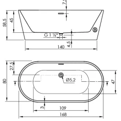 Bañera Torino – Con Hidromasaje – Sanycces