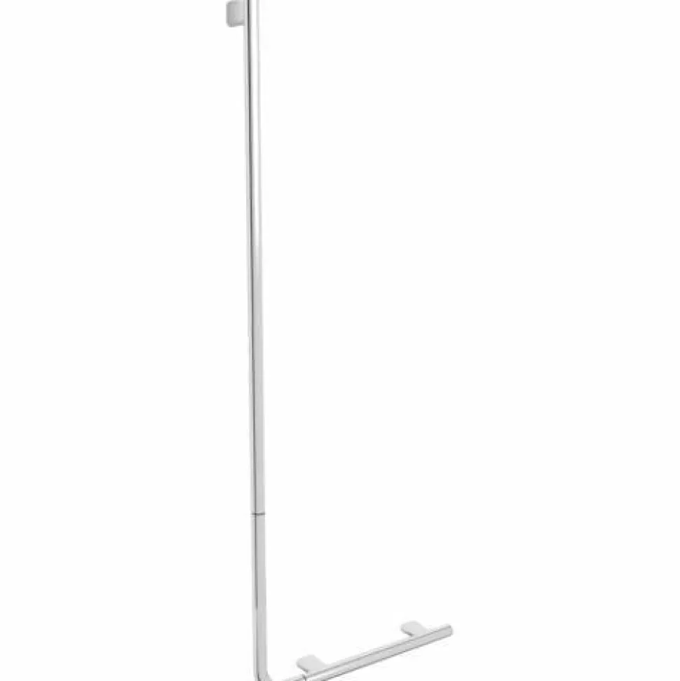 Barra De Apoyo Tipo L Con Soporte Para  teléfono Ducha Serie SANTORINI – 16345.B – Nofer