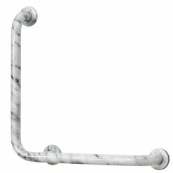 Barra De ángulo Blanca Para Ducha – LuxCover Mármol Blanco – PrestoEquip – MB160
