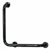 Barra De ángulo Negra Para Ducha – LuxCover Mármol – PrestoEquip – MN160
