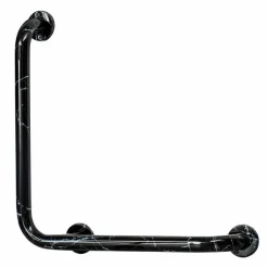 Barra De ángulo Negra Para Ducha – LuxCover Mármol – PrestoEquip – MN160