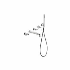 Batería Baño-ducha Mural Pulsador Lever – Strem – 7979400 – Galindo