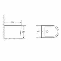 Bidé BTW Compacto Turín – 0000009385 – Aquore