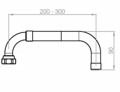 Caño Giratorio Orientable Y Extensible Para Lavabo O Fregadero – 07012.B – Nofer