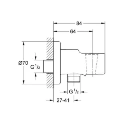 Codo De Salia De 1/2* – Relexa – Grohe