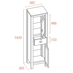 Columna 39 Cm – Torvisco Group – Loira