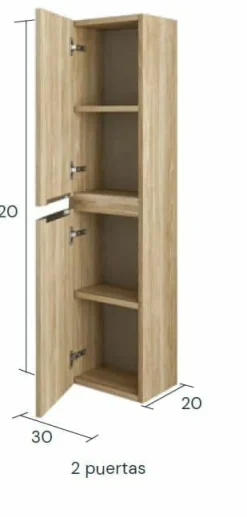 Columna Auxiliar 3 Posibilidades (Abierto, Una Puerta Pequeña O 2 Puertas Grande) – Serie Life – Baños 10