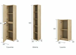 Columna Auxiliar 3 Posibilidades (Abierto, Una Puerta Pequeña O 2 Puertas Grande) – Serie Life – Baños 10