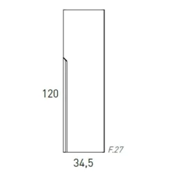 Columna Auxiliar 1 Puerta Reversible – Eleven – Visobath