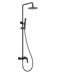 Columna Barra De Ducha Monomando Negro Mate Serie Delos – BDD055/NG – Imex