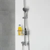 Columna De Baño Y Ducha Wind Blu RD Con Monomando, Rociador Acero Inoxidable AISI304 De ¯25 Cm. – 21WBR25SUB02 – AQG