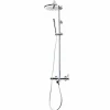 Columna De Baño-ducha Mezcladora Con Inversor Theo Rociador 250 Mm Y Flexo Pvc – 86550700 – Galindo