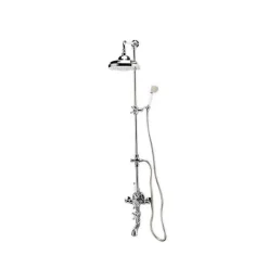 Columna De Baño-ducha Termostática Cromo Con Accesorios – Retro – 40041300 – Galindo