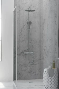 Columna De Ducha Berenice Con Termostática, Rociador Acero Inoxidable AISI304 De ¯30 Cm. – 20BER30SID02 – AQG